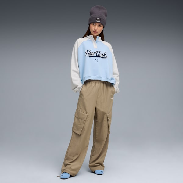 Wardrobe Essentials NYC Crew Women, Haute Tropic, extralarge