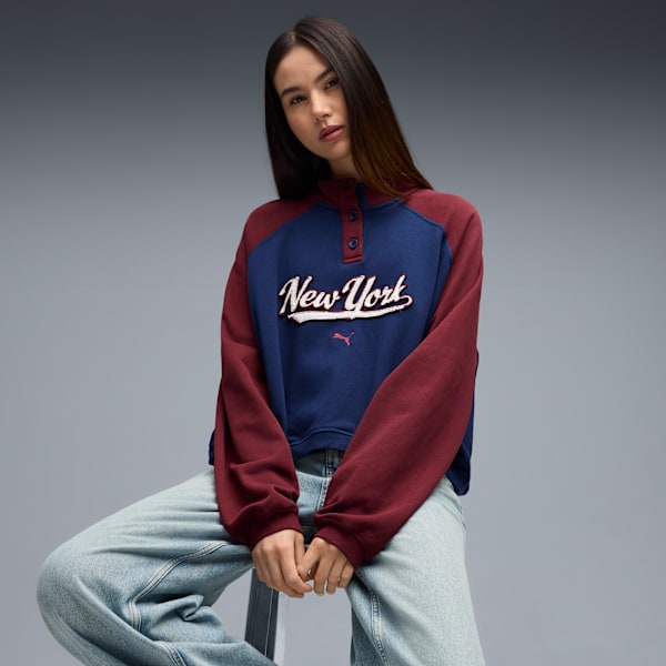 Wardrobe Essentials NYC Crew Women, Persian Blue, extralarge