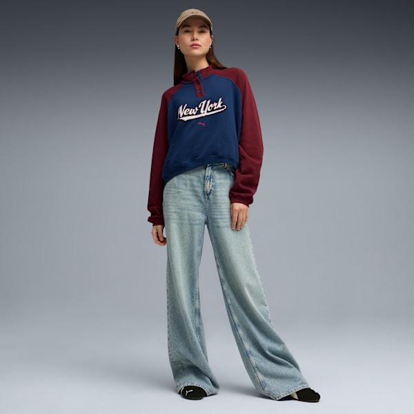 Wardrobe Essentials NYC Crew Women, Persian Blue, extralarge