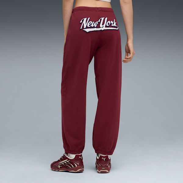 Wardrobe Essentials NYC Sweatpants Women, Ruby Shimmer, extralarge