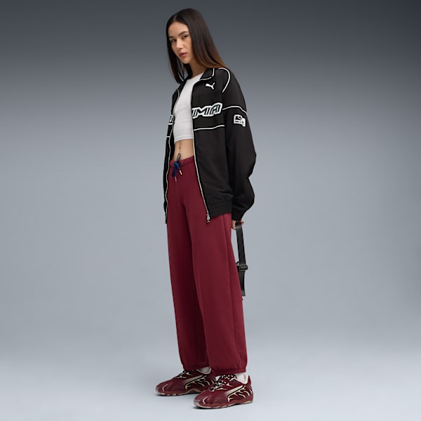 Wardrobe Essentials NYC Sweatpants Women, Ruby Shimmer, extralarge