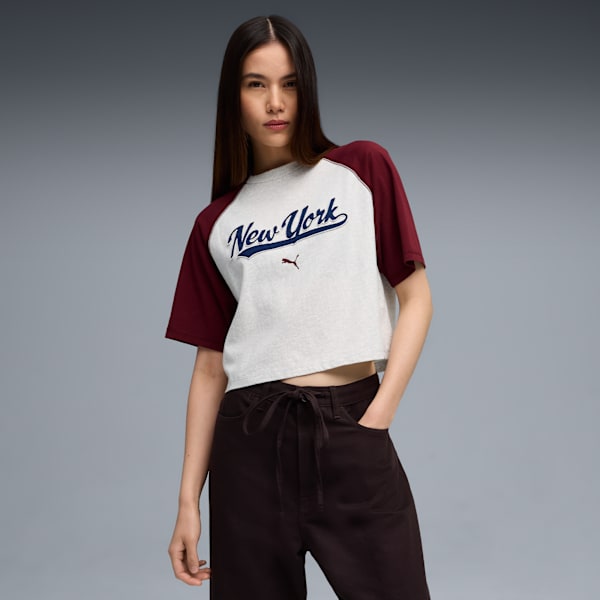 WARDROBE ESS NYC Tee Women, Alpine Snow-Melange, extralarge