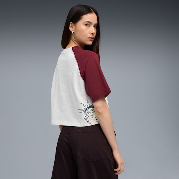 WARDROBE ESS NYC Tee Women, Alpine Snow-Melange, extralarge