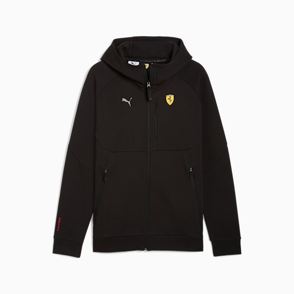 Scuderia Ferrari PUMATECH FZ Hoodie Men, PUMA Black, extralarge