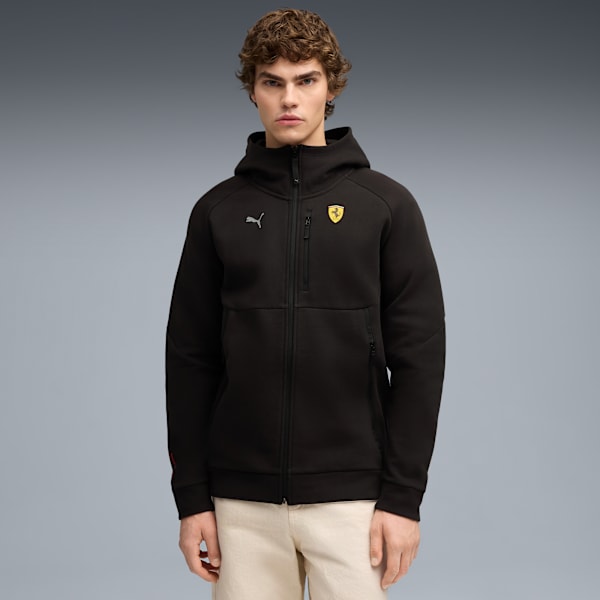 Scuderia Ferrari PUMATECH FZ Hoodie Men, PUMA Black, extralarge