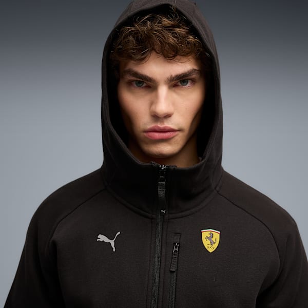 Scuderia Ferrari PUMATECH FZ Hoodie Men, PUMA Black, extralarge