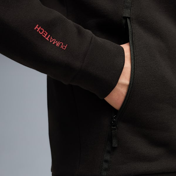 Scuderia Ferrari PUMATECH FZ Hoodie Men, PUMA Black, extralarge