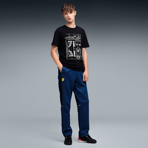 Ferrari MT7 Men's Open Hem Track Pants, Persian Blue, extralarge-IND