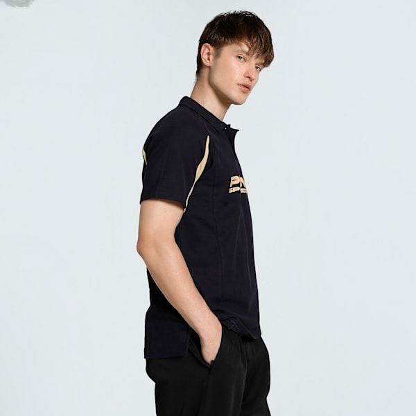 Wardrobe Essentials Men's Colorblock Polo, New Navy, extralarge-IND