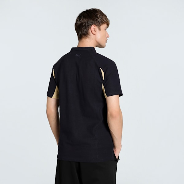 Wardrobe Essentials Men's Colorblock Polo, New Navy, extralarge-IND