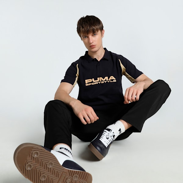 Wardrobe Essentials Men's Colorblock Polo, New Navy, extralarge-IND