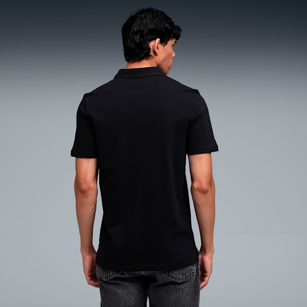 Premium Essentials Men's Jacquard Polo T-shirt, PUMA Black, extralarge-IND