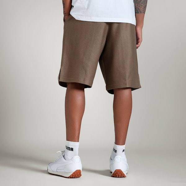 PREMIUM Relaxed Fit Jacquard Shorts, Totally Taupe, extralarge-IND