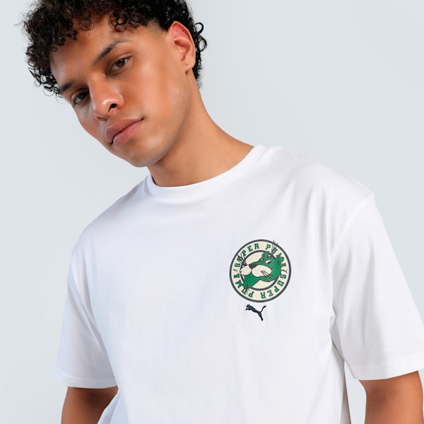 Super Graphics Men's Relaxed Fit Tee, PUMA White, extralarge-IND