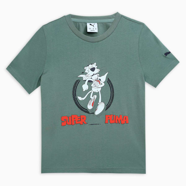 SUPER Graphic Youth Tee, Green Moon, extralarge-IND