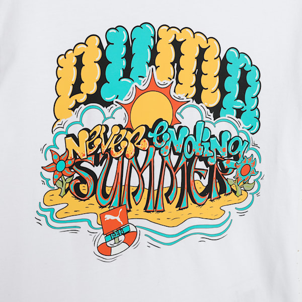 Graphics Youth Relaxed Fit Tee, PUMA White, extralarge-IND