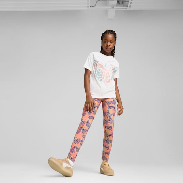BUTTERFLY VIBE Logo Youth Tee, PUMA White, extralarge-IND