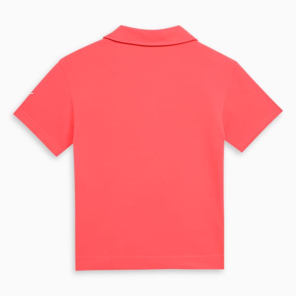 CATS CLUB Kid's Relaxed Fit Pique Polo, Peach Frost, extralarge-IND