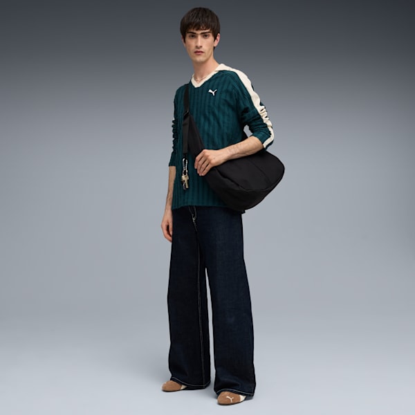 T7 Relaxed Long Sleeve Polo Men, Green Terrain, extralarge-GBR