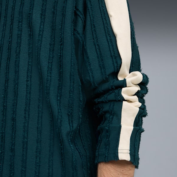 T7 Relaxed Long Sleeve Polo Men, Green Terrain, extralarge-GBR