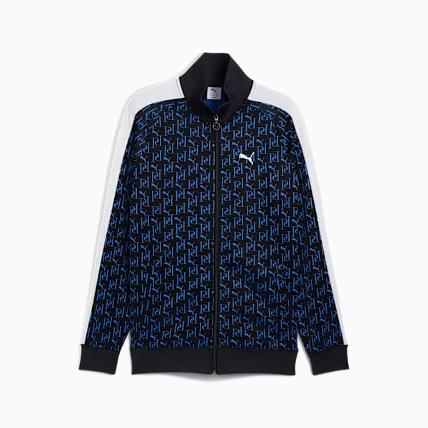 T7 All-Over Print Track Jacket Men, New Navy, extralarge