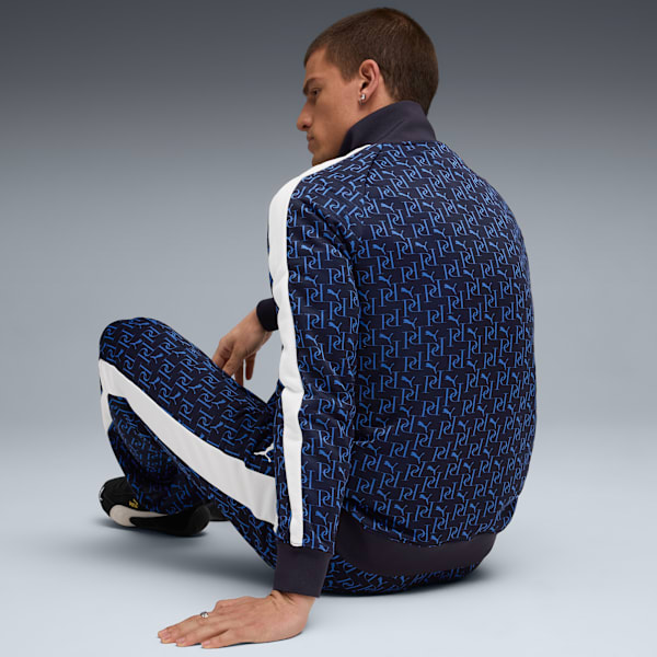T7 All-Over Print Track Jacket Men, New Navy, extralarge