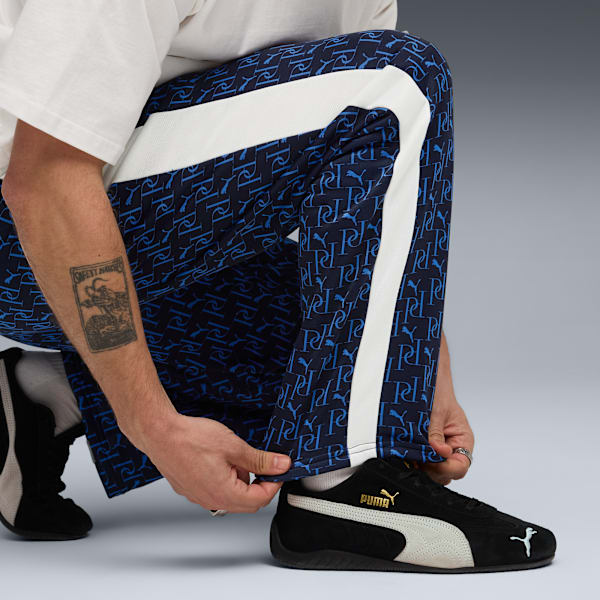 T7 AOP Relaxed Track Pants Men, New Navy, extralarge