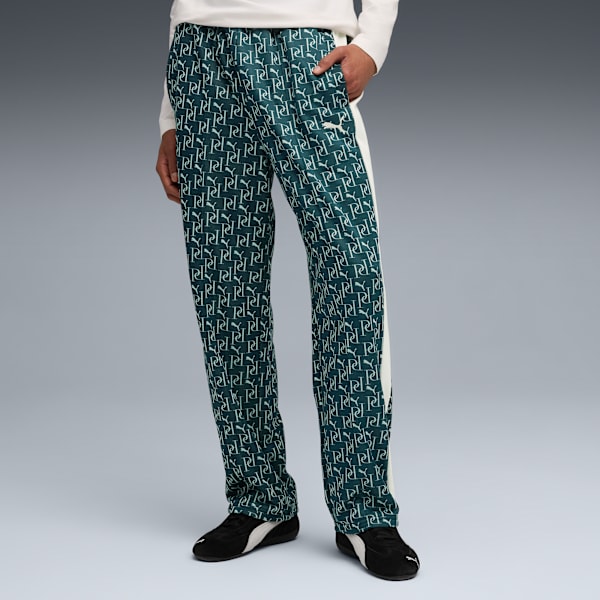T7 AOP Relaxed Track Pants Men, Green Terrain, extralarge