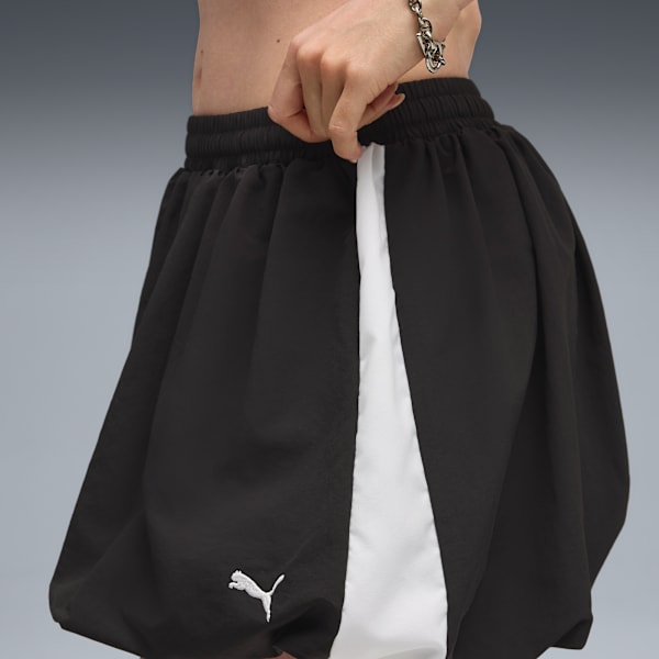 T7 Family Women's Medium-Rise Balloon Skirt, PUMA Black, extralarge-IND