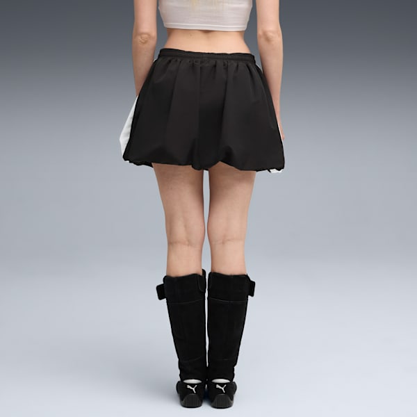 T7 Family Women's Medium-Rise Balloon Skirt, PUMA Black, extralarge-IND