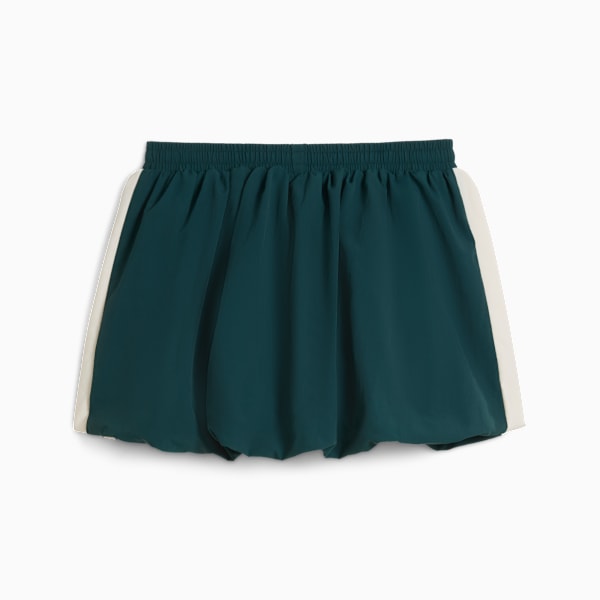 T7 Family Women's Medium-Rise Balloon Skirt, Green Terrain, extralarge-IND