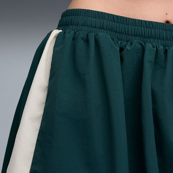 T7 Family Women's Medium-Rise Balloon Skirt, Green Terrain, extralarge-IND