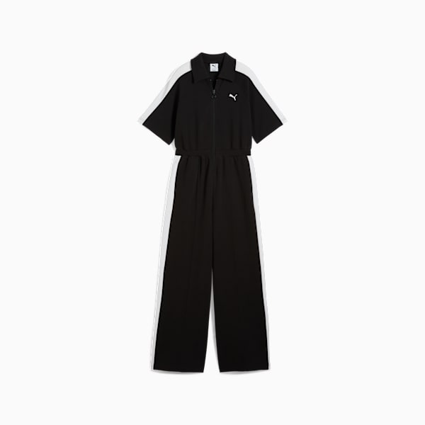 T7 Short Sleeve Jumpsuit Women, PUMA Black, extralarge