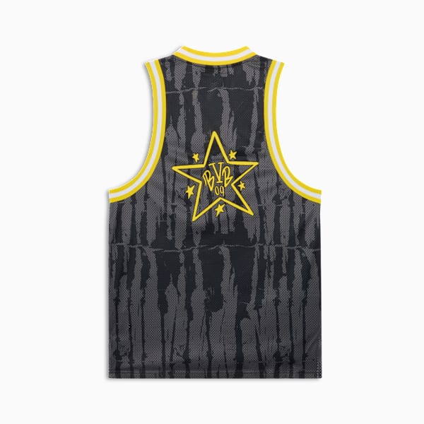 PUMA HOOPS x BVB Basketball Jersey Men, PUMA Black-AOP, extralarge