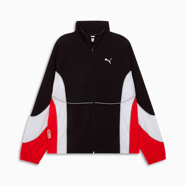 PUMATECH-X Track Jacket WV Men, PUMA Black-For All Time Red, extralarge