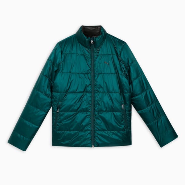 Graphic Reversible Youth Padded Jacket, Green Terrain, extralarge-IND