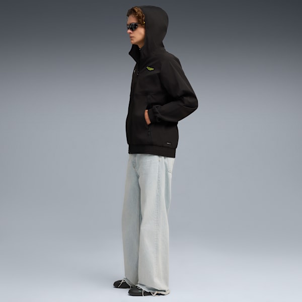 Aston Martin F1 Men's Hooded Jacket, PUMA Black, extralarge-IND
