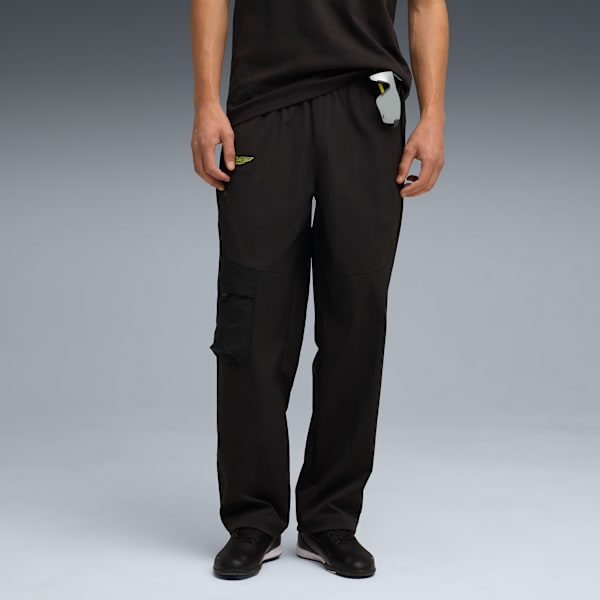 PUMA x ASTON MARTIN ARAMCO F1® TEAM PUMATECH Men's Cargo Pants, PUMA Black, extralarge-IND