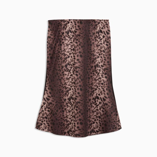 Leopard Luxe Women's T7 Midi Skirt, PUMA Black, extralarge