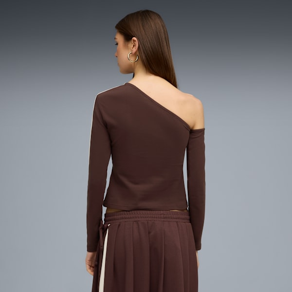 T7 Asymmetric Top Women - Chocolate Brown