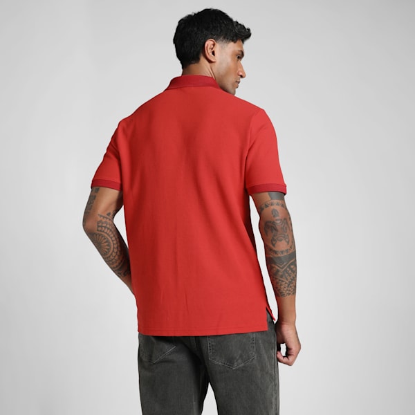 PUMA x RCB Men's Retro Polo, Flame Scarlet, extralarge-IND