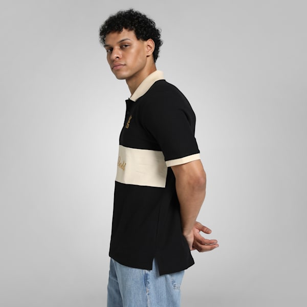 PUMA x RCB Men's Retro Polo, PUMA Black, extralarge-IND