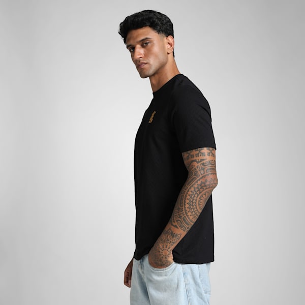 PUMA x RCB Men's Classic Tee, PUMA Black, extralarge-IND