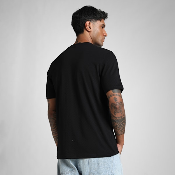 PUMA x RCB Men's Classic Tee, PUMA Black, extralarge-IND