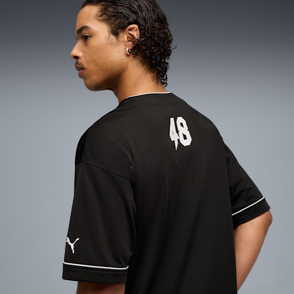 WARDROBE ESS Baseball Jersey Men, PUMA Black, extralarge