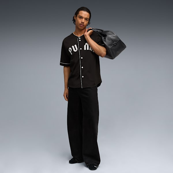WARDROBE ESS Baseball Jersey Men, PUMA Black, extralarge