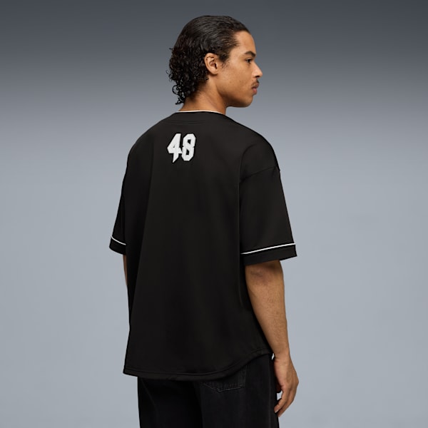 WARDROBE ESS Baseball Jersey Men, PUMA Black, extralarge