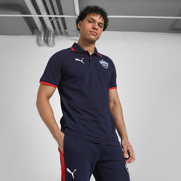 PUMA x Delhi Capital Polo T-Shirt, PUMA Navy, extralarge-IND