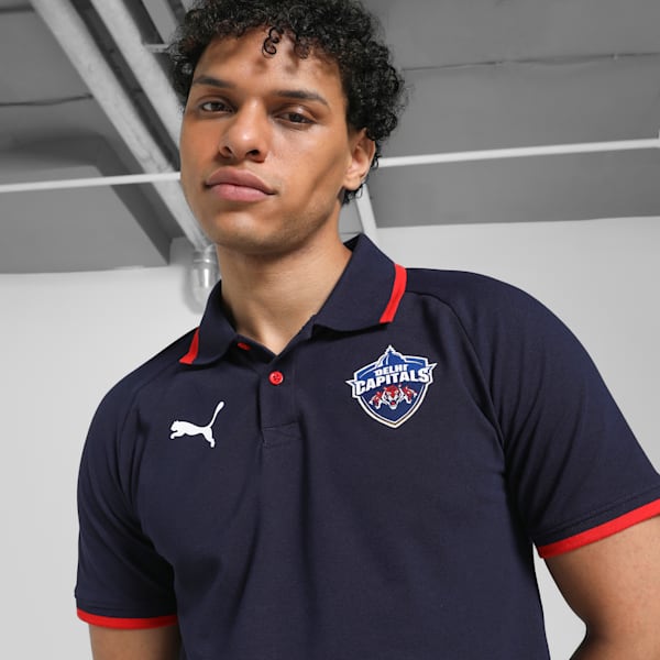 PUMA x Delhi Capital Polo T-Shirt, PUMA Navy, extralarge-IND