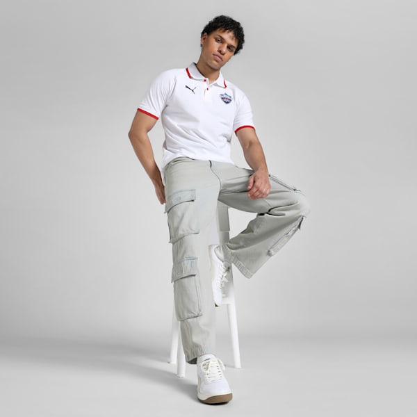PUMA x Delhi Capital Polo T-Shirt, PUMA White, extralarge-IND